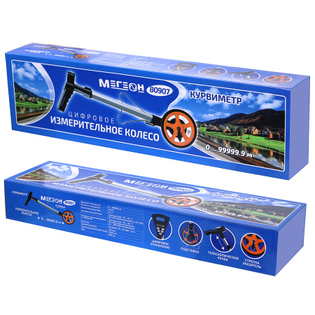 Курвиметр (Цифровое измерительное колесо) МЕГЕОН 80907 купить по низкой цене | МАКСПРОФИТ
