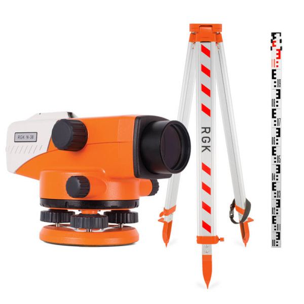 Комплект оптический нивелир RGK N-24 + штатив S6-N + рейка AMO S5 купить по низкой цене | МАКСПРОФИТ