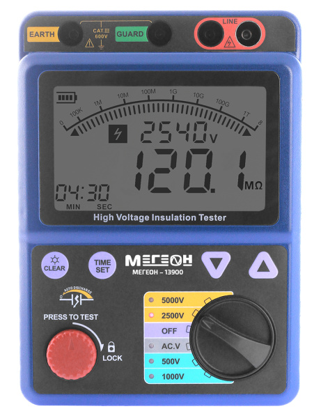 Измеритель сопротивления изоляции (мегаомметр) МЕГЕОН 13900 купить по низкой цене | МАКСПРОФИТ